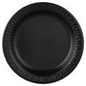 Quiet Classic Laminated Foam Dinnerware, Plate, 9" dia, Black, 125/Pack, 4 Packs/Carton