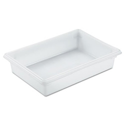 Food/Tote Boxes, 8.5 gal, 26 x 18 x 6, White, Plastic