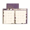 Vienna Weekly/Monthly Appointment Book, Geometric Artwork, 11 x 8.5, Purple/Tan Cover, 12-Month (Jan to Dec): 2026