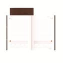 One-Day-Per-Page Planning Notebook, 9 x 6, Dark Brown/Orange Cover, 12-Month (Jan to Dec): 2026