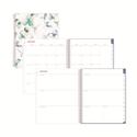 Lindley Weekly/Monthly Planner, Floral Artwork, 11 x 8.5, White/Blue/Green Cover, 12-Month (Jan to Dec): 2026