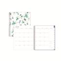 Lindley Monthly Planner, Floral Artwork, 10 x 8, White/Blue/Green Cover, 12-Month (Jan to Dec): 2026