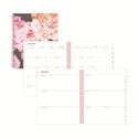 Joselyn Weekly/Monthly Planner, Floral Artwork, 11 x 8.5, Pink/Peach/Black Cover, 12-Month (Jan to Dec): 2026