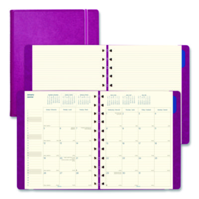 Soft Touch 17-Month Planner, 10.88 x 8.5, Fuchsia Cover, 17-Month: Aug 2025 to Dec 2026