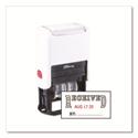 Self-Inking Message Stamp with Blank "By" Line, 12 Years, RECEIVED, 1.63" x 0.88", Black/Red Ink