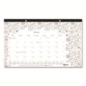 Monthly Desk Pad Calendar, Monthly Coloring Artwork, 17.75 x 10.88, Black Binding, Clear Corners, 12-Month (Jan to Dec): 2026