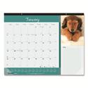 Pets Collection Monthly Desk Pad, Puppies Photography, 22 x 17, Black Binding, Clear Corners, 12-Month (Jan to Dec): 2026