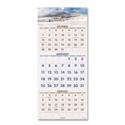 Scenic Three-Month Wall Calendar, Landscape Photography, 12 x 27, White Sheets, 14-Month: Dec 2025 to Jan 2027