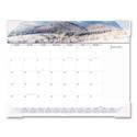 Landscape Panoramic Desk Pad, Landscapes Photography, 22 x 17, White Sheets, Clear Corners, 12-Month (Jan to Dec): 2026