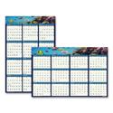 Earthscapes Recycled Reversible/Erasable Yearly Wall Calendar, Sea Life Photos, 24 x 37, White Sheets, 12-Month(Jan-Dec):2026