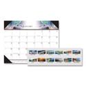 Recycled Full-Color Monthly Desk Pad Calendar, Nature Photography, 22 x 17, Black Binding/Corners,12-Month (Jan to Dec): 2026