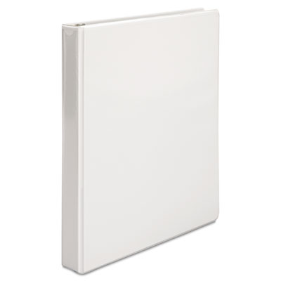 Speedy Spine Heavy-Duty Time Saving Round Ring View Binder, 3 Rings, 1" Capacity, 11 X 8.5, White