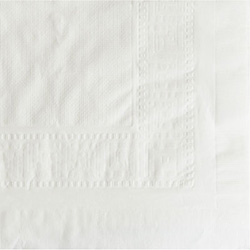 Cellutex Table Covers, Tissue/Polylined, 54" x 108", White, 25/Carton