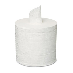 Centerpull Towels, 2-Ply, 7.3" x 500 ft, White, 600 Roll, 6 Rolls/Carton