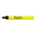 4009 Chisel Tip Highlighter, Fluorescent Yellow Ink, Chisel Tip, Yellow/Black Barrel, Dozen