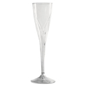 Classicware One-Piece Champagne Flutes, 5 oz, Clear, 10/Pack, 10 Packs/Carton