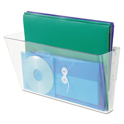 Stackable DocuPocket Wall File, Legal Size, 16.25" x 4" , Clear