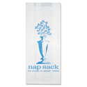 Nap Sack Sanitary Disposal Bags, 4" x 2" x 9", White, 1,000/Carton