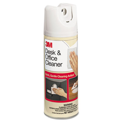 Desk and Office Spray Cleaner, 15 oz Aerosol Spray, 12/Carton