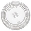 Portion Cup Lids, Fits 1.5 oz to 2.5 oz Cups, Clear, 125/Sleeve, 20 Sleeves/Carton