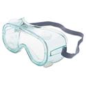 A610S Safety Goggles, Indirect Vent, Green-Tint Fog-Ban Lens