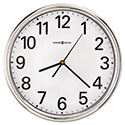 Hamilton Wall Clock, 12" Overall Diameter, Silver Case, 1 AA (sold separately)