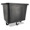 Cube Truck, 119.7 gal, 500 lb Capacity, Plastic/Metal, Black