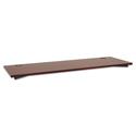 Manage Series Worksurface, 72" x 23.5" x 1", Chestnut