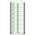 Time Clock Cards for Lathem Time 800P, One Side, 4 x 9, 100/Pack