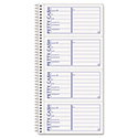 Petty Cash Receipt Book, Two-Part Carbonless, 5 x 2.75, 4 Forms/Sheet, 200 Forms Total