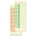 Time Clock Cards for All Standard Side-Print Time Clocks, Two Sides, 3.5 x 9, 100/Pack