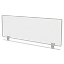 Trento Line Dividing Panel, Polycarbonate, 47.13w x 1.75d x 15.5h, Translucent