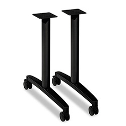 Huddle T-Leg Base for 24" and 30" Deep Table Tops, 39.25w x 23.5d x 23.38h, Black