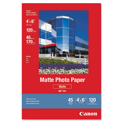 Matte Photo Paper, 4 x 6, Matte White, 120/Pack