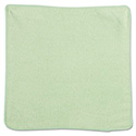 Microfiber Cleaning Cloths, 12 x 12, Green, 24/Pack