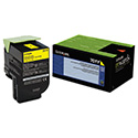 70C10Y0 Return Program Toner, 1,000 Page-Yield, Yellow