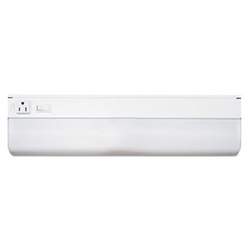 Low-Profile Under-Cabinet LED-Tube Light Fixture with (1) 9 W LED Tube, Steel Housing, 18.25" x 4" x 1.75", White