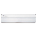 Under-Cabinet Fluorescent Fixture, Steel, 18.25"w X 4"d X 1.63"h, White