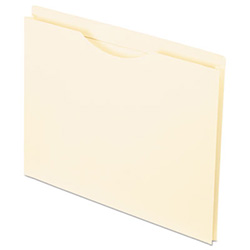 Manila Reinforced File Jackets, 2-Ply Straight Tab, Letter Size, Manila, 50/Box