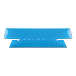 Transparent Colored Tabs For Hanging File Folders, 1/3-Cut, Blue, 3.5" Wide, 25/Pack