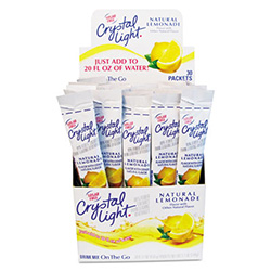 Flavored Drink Mix, Lemonade, 30 .17oz Packets/Box