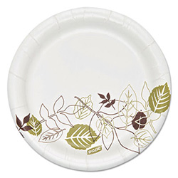 Pathways Soak Proof Shield Heavyweight Paper Plates, WiseSize, 5.88" dia, 125/Pack