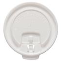 Lift Back and Lock Tab Cup Lids for Foam Cups, Fits 10 oz Trophy Cups, White, 100/Pack