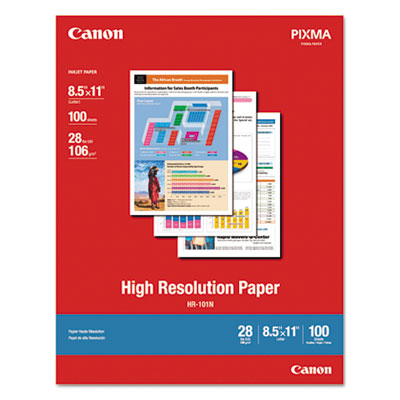 High Resolution Paper, 8.5 x 11, Matte White, 100/Pack