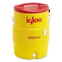 Industrial Water Cooler, 10 gal, Yellow/Red