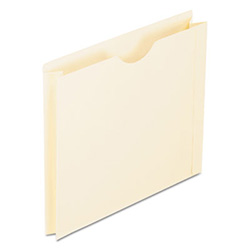 Manila Reinforced File Jackets, 2-Ply Straight Tab, Letter Size, Manila, 50/Box