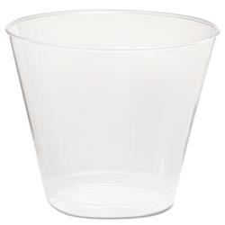 Comet Plastic Tumbler, Squat, 5 oz, Clear, 50/Pack, 20 Packs/Carton