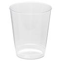 Comet Plastic Tumbler, Tall, 8 oz, Clear, 25/Pack, 20 Packs/Carton