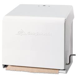 Mark II Crank Roll Towel Dispenser, 10.75 x 8.5 x 10.6, White