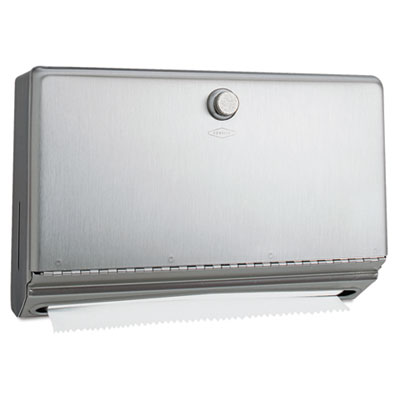 Surface-Mounted Paper Towel Dispenser, 10.75 x 4 x 7.13, Stainless Steel